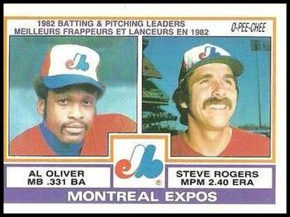 111 Expos Team Leaders - Al Oliver Steve Rogers TL, CL
